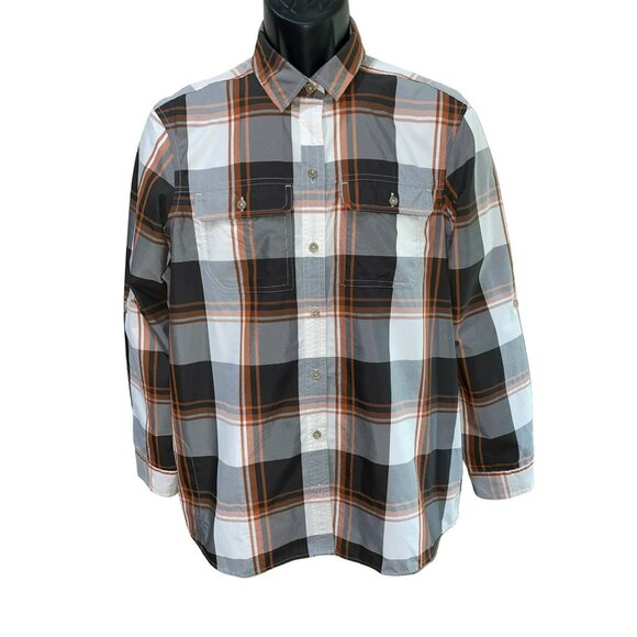Eddie Bauer Men's Favorite Classic Fit Flannel Shirt - Soft Brushed Cotton Plaid Button-Down